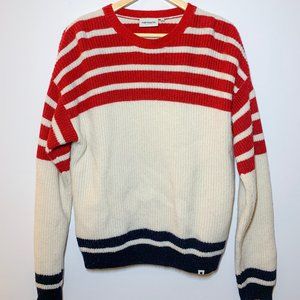 Carhartt Red & Blue Striped Sweater